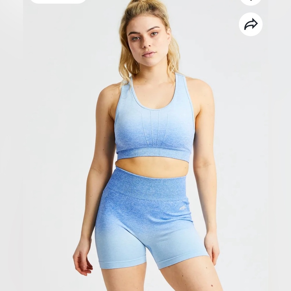 AYBL Blue Pulse Ombré Bra Size Medium